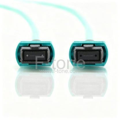 Customized 8 Fibers OM3 Multimode 12 Strands MTP-LC Harness Cable 3.0mm LSZH/Riser