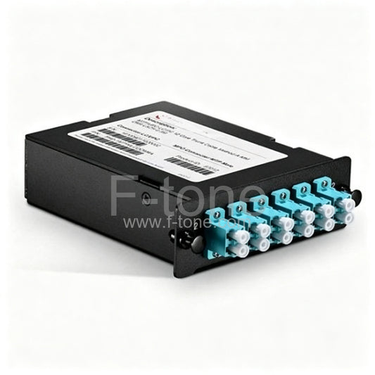 MTP to 12x LC/UPC Duplex, 0.35dB IL, Polarity A, 24 Fibers OM3 MPO/MTP Cassette
