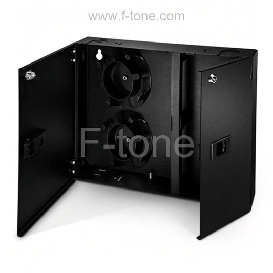 2 Door 2 Adapter Panel Wall Mount Fiber Enclosure