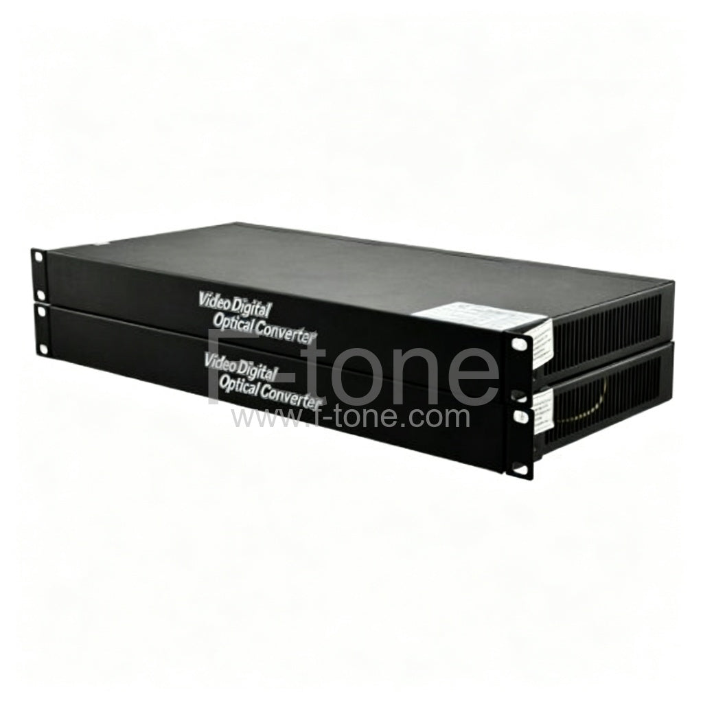 16 Channel Video to Fiber SM 20km Optical Video Multiplexer in Aluminum Alloy Case