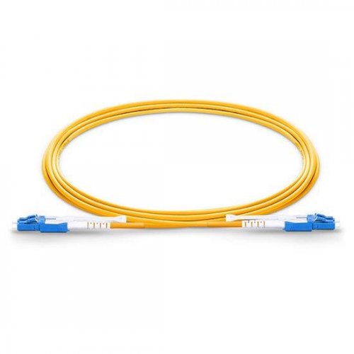 2M LC APC to SC APC Simplex 2.0mm PVC(OFNR) 9/125 Single Mode Fiber Patch Cable