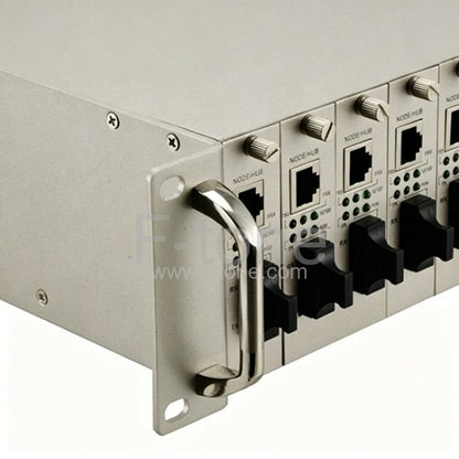 17 Slots 10/100M Managed Fiber Media Converter Rack Chassis