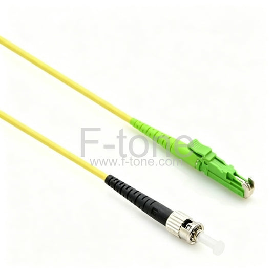 ST UPC to E2000 APC Simplex PVC/LSZH/OFNP 9/125 Single Mode Fiber Patch Cable