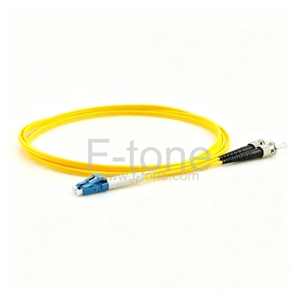 ST UPC to MU Duplex PVC/LSZH/OFNP 9/125 Single Mode Fiber Patch Cable