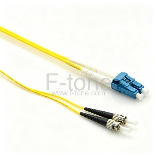 ST UPC to ST UPC Duplex PVC/LSZH/OFNP 9/125 Single Mode Fiber Patch Cable