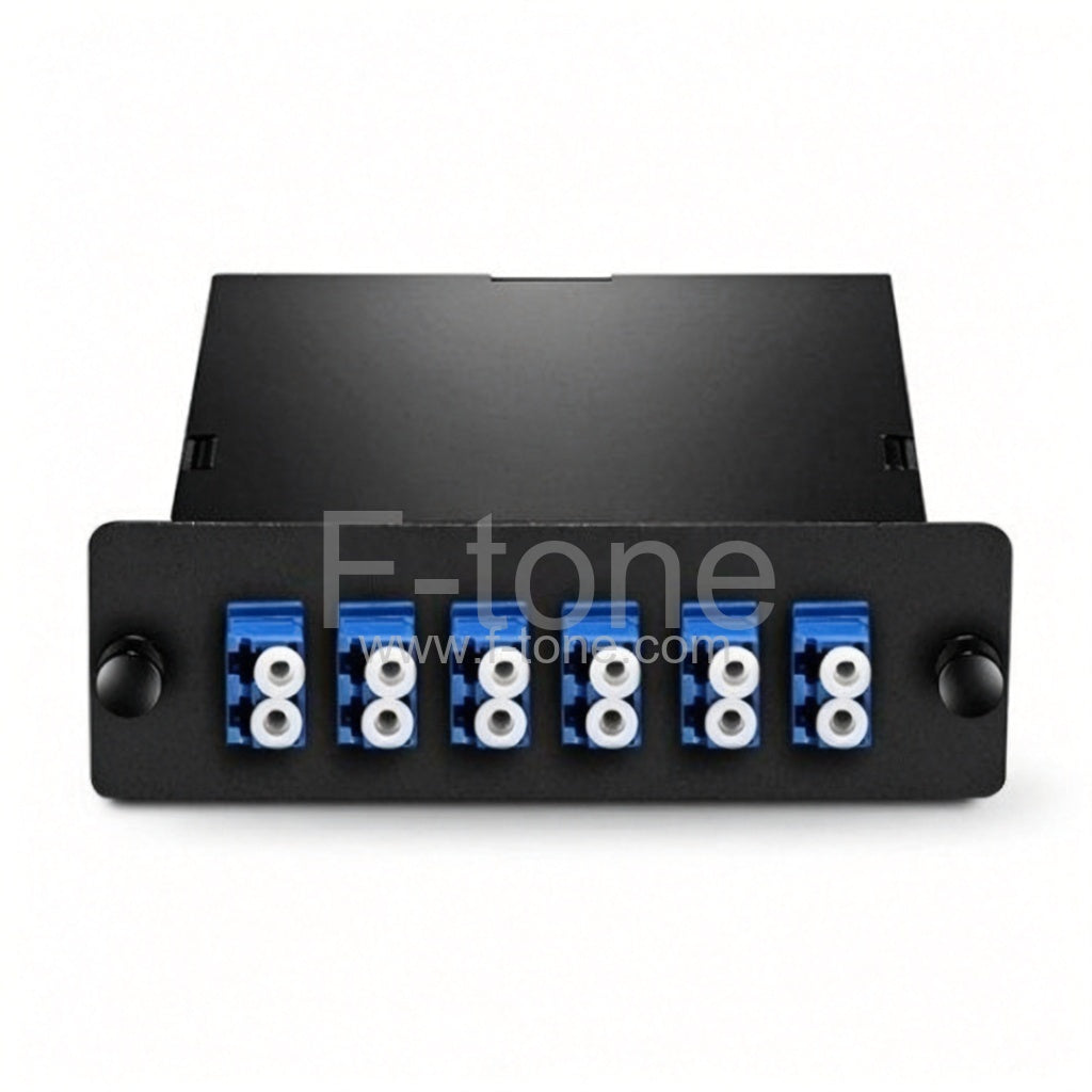 2x MTP Male to 6x LC Duplex, 70/30 Split Ratio, 12 Fibers, SingleMode 10GBASE TAP Cassette