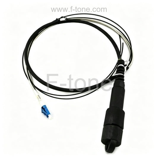 IP67 SC to Standard LC/SC/ST/FC Simplex Single mode Waterproof Fiber Optic Patch Cable