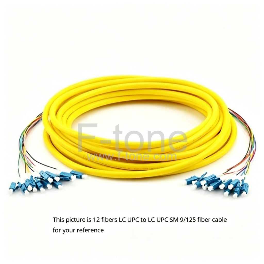 3M ST UPC to ST UPC 9/125 Single Mode 6 Fiber  MultiFiber PreTerminated Cable  0.9mm PVC Jacket