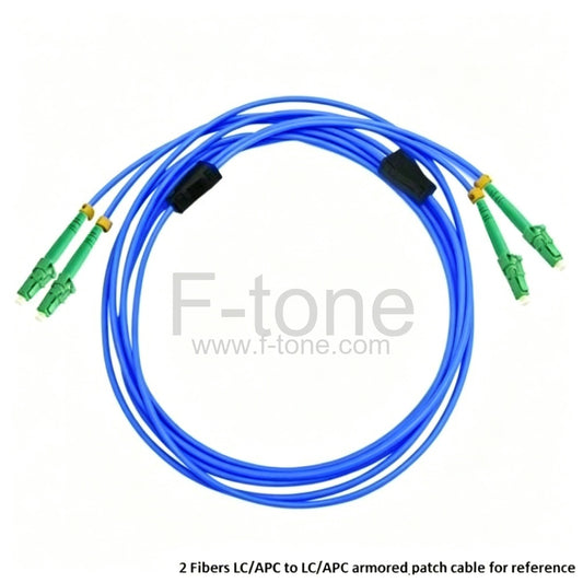 Custom SC to FC 6 Fibers Singlemode 9/125 Armored Breakout Cable 3.0mm Legs
