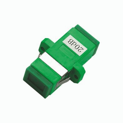 SC/APC Singlemode Fixed Fiber Optic Attenuator Male to Female, 1~25dB Optional
