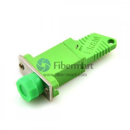 E2000 to E2000 APC Singlemode Plastic E2000 Fiber Adapter