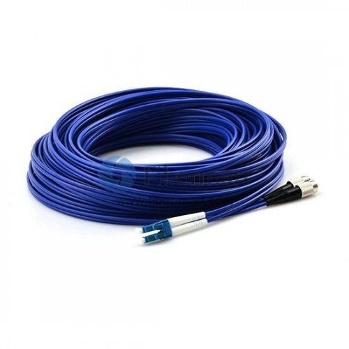 Duplex Singlemode 9/125 Armored Patch Cable FC/APC to E2000/UPC