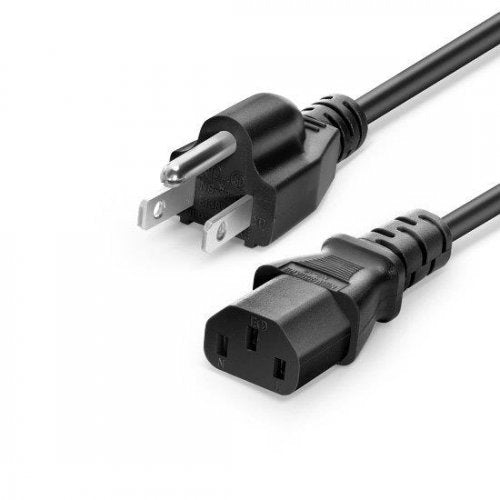 6ft (1.8m) 18AWG 125V/15A Power Extension Cord (NEMA 5-15P to IEC320 C13), Black, for Ethernet Switches