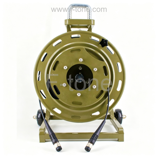 1km ODC to ODC 2 Fibers Outdoor Armored Tactical Fiber Cable