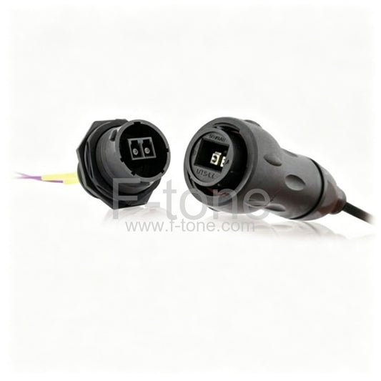 IP67 LC to IP67 LC Duplex Multimode OM3 LSZH Waterproof Fiber Patch Cable