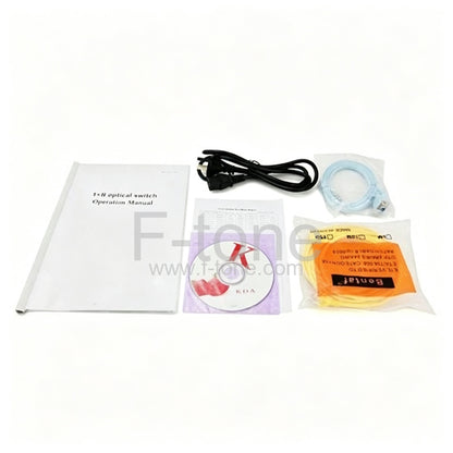 1x16 Optical Switch 1RU Rack Mount AC220V+DC48V Dual Power, RS232+RJ45 Control Port Optional