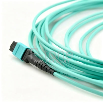 MPO-16 Fibers OM3 Multimode 16 Strands MPO Breakout Cable 3.0mm LSZH/Riser