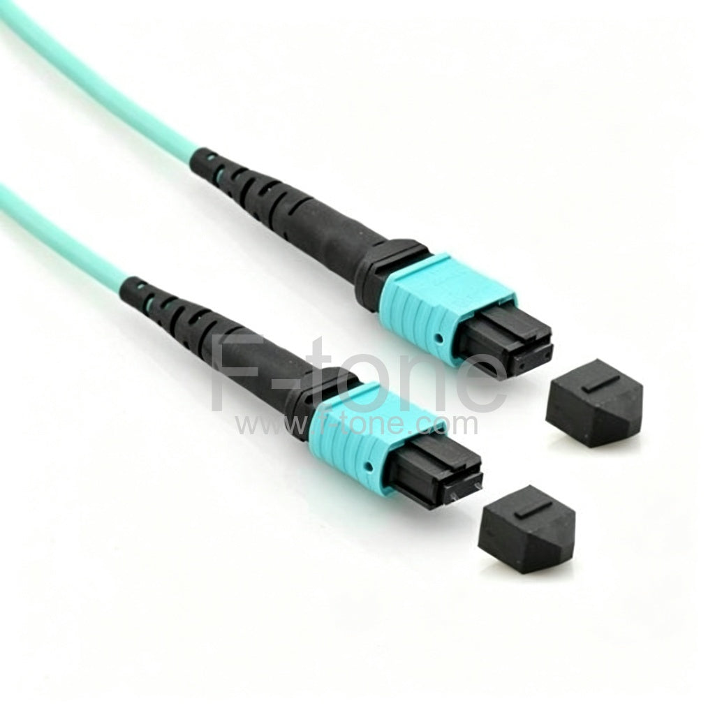MPO-16 OM3 Multimode MPO Fiber Jumper 3.0mm LSZH 16 Fibers