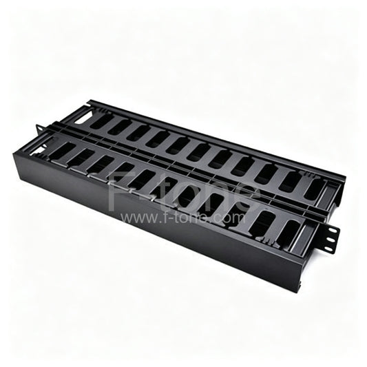 1U Plastic  Single-side Horizontal Cable Management Panel