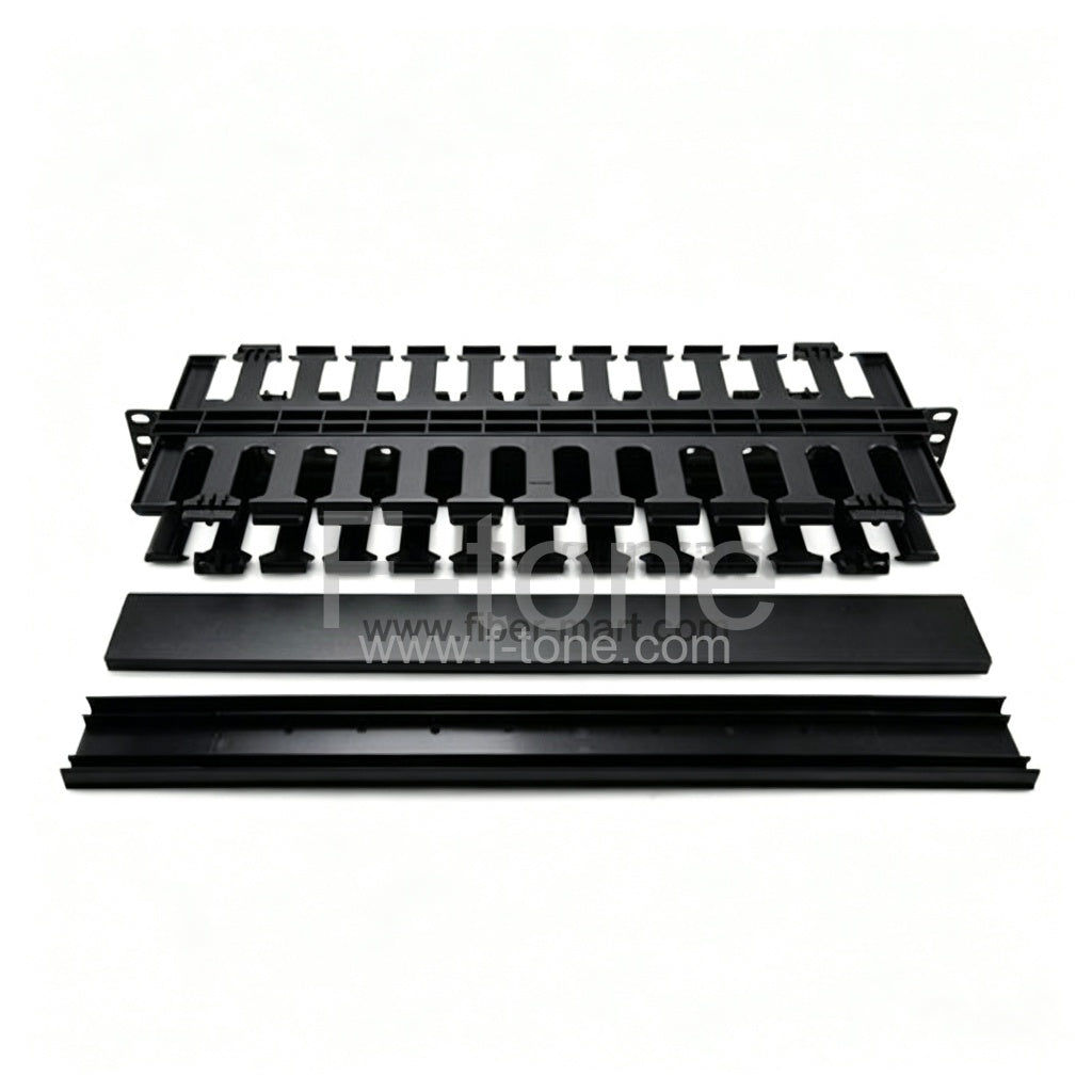 1U Plastic  Single-side Horizontal Cable Management Panel