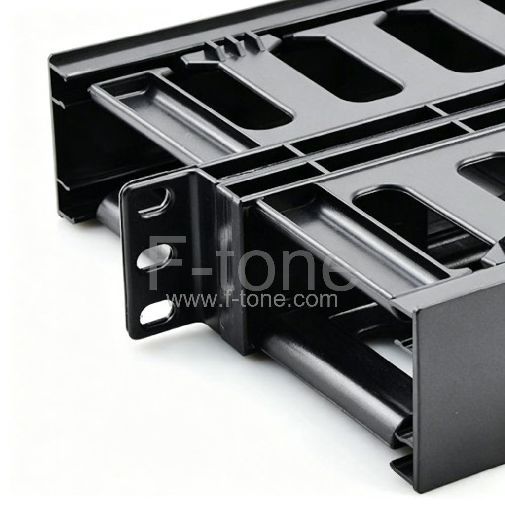 1U Single-side Horizontal Cable Management Panel with Plastic HHT-LXB
