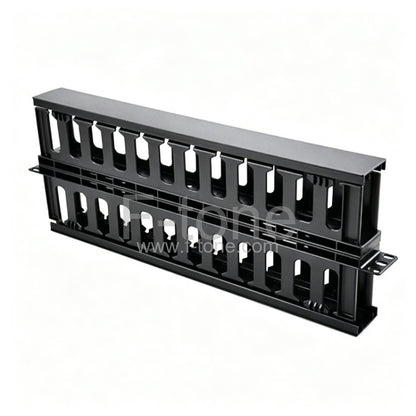 1U Single-side Horizontal Cable Management Panel with Plastic HHT-LXB