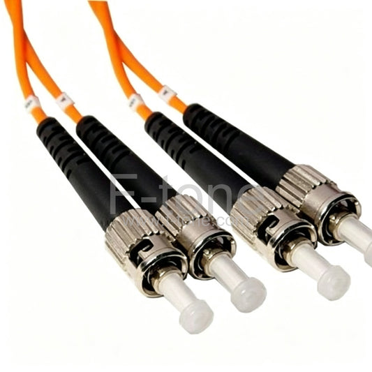 ST/UPC-ST/UPC Multimode 200/220um Duplex 3.0mm Fiber Patch Cable