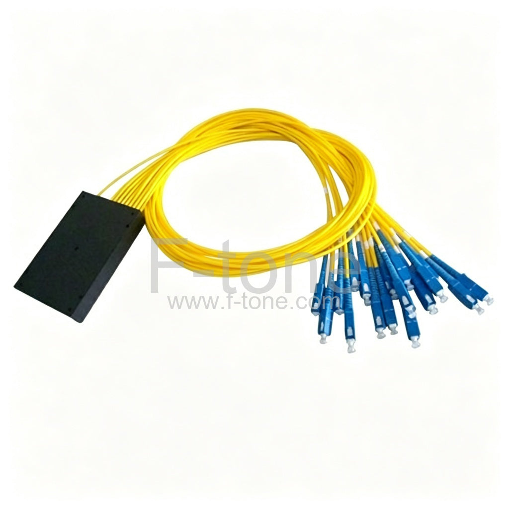 1x16 FBT Splitter Singlemode Three Window Fiber Splitter with ABS Box
