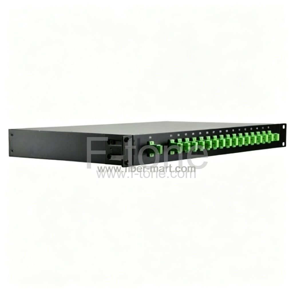 1x16 Fiber PLC Splitter with 1U 19 Rack Mount Metal Box