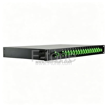 1x16 Fiber PLC Splitter with 1U 19 Rack Mount Metal Box