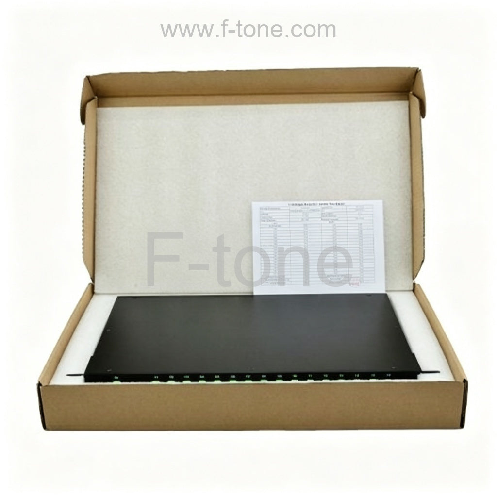 1x16 Fiber PLC Splitter with 1U 19 Rack Mount Metal Box