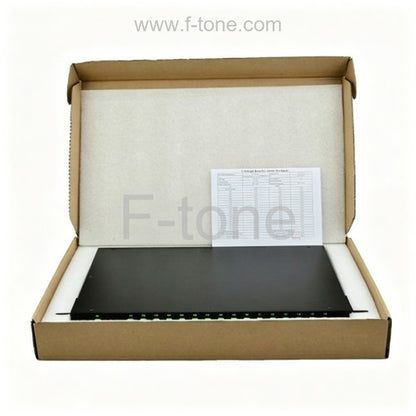 1x16 Fiber PLC Splitter with 1U 19 Rack Mount Metal Box