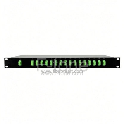 1x16 Fiber PLC Splitter with 1U 19 Rack Mount Metal Box