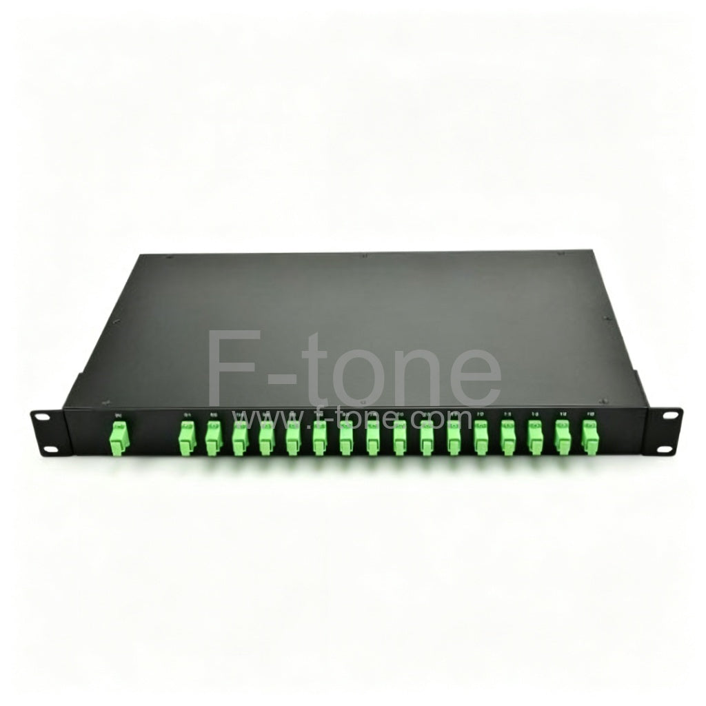 1x16 Fiber PLC Splitter with 1U 19 Rack Mount Metal Box