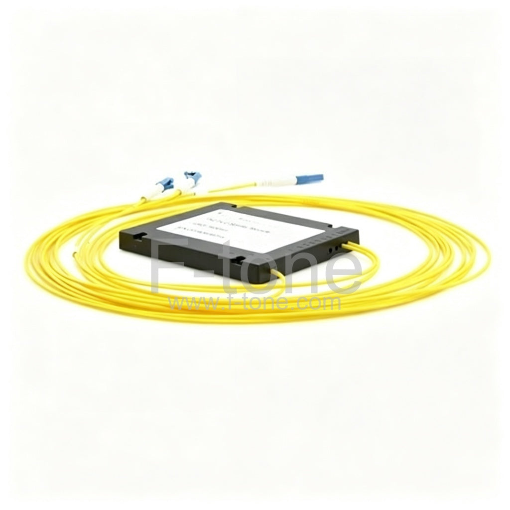 1x2 Fiber PLC Splitter with Mini ABS Box Package