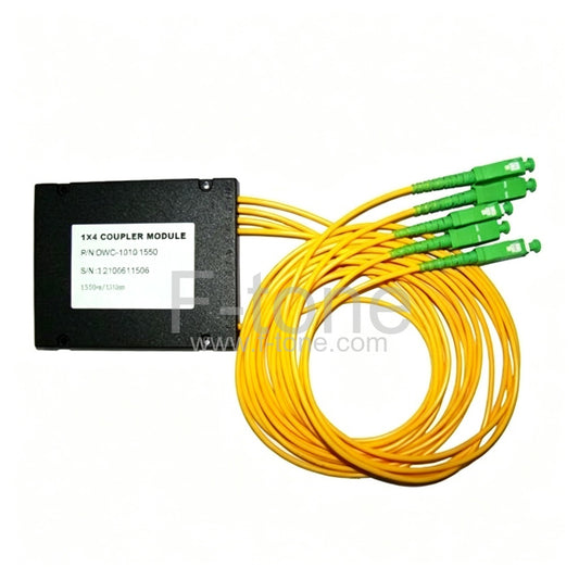 1x4 FBT Multimode Dual Window 900um Fiber Splitter