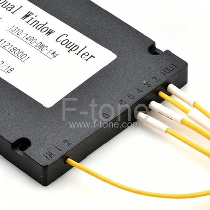 1x4 FBT Splitter Singlemode Dual Window 900um Fiber Splitter
