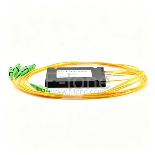 1x4 FBT Splitter Singlemode Dual Window Fiber Splitter with ABS Box
