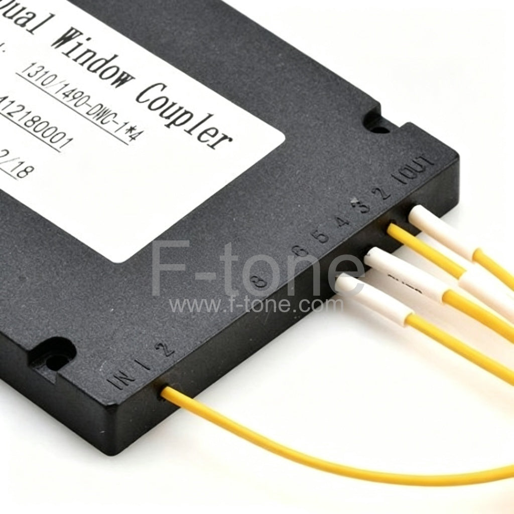 1x4 FBT Splitter Singlemode Three Window Fiber Splitter with ABS Box