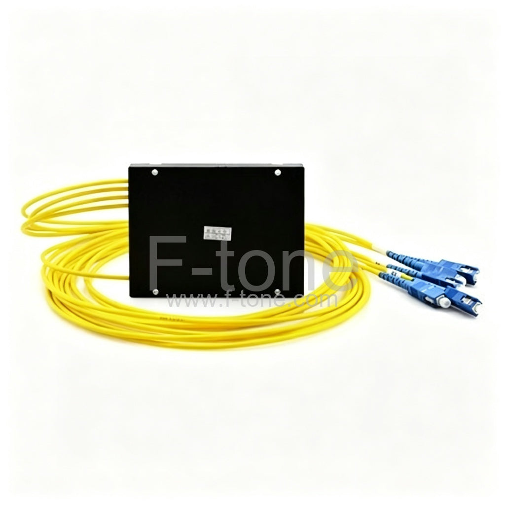 1x4 Fiber PLC Splitter with ABS Box Package