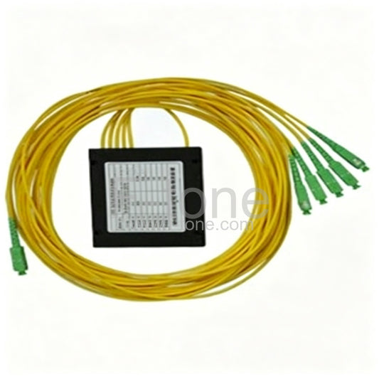 1x5 FBT Splitter Singlemode Dual Window Fiber Splitter with ABS Box