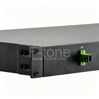 1x8 Fiber PLC Splitter with 1U 19 Rack Mount Metal Box