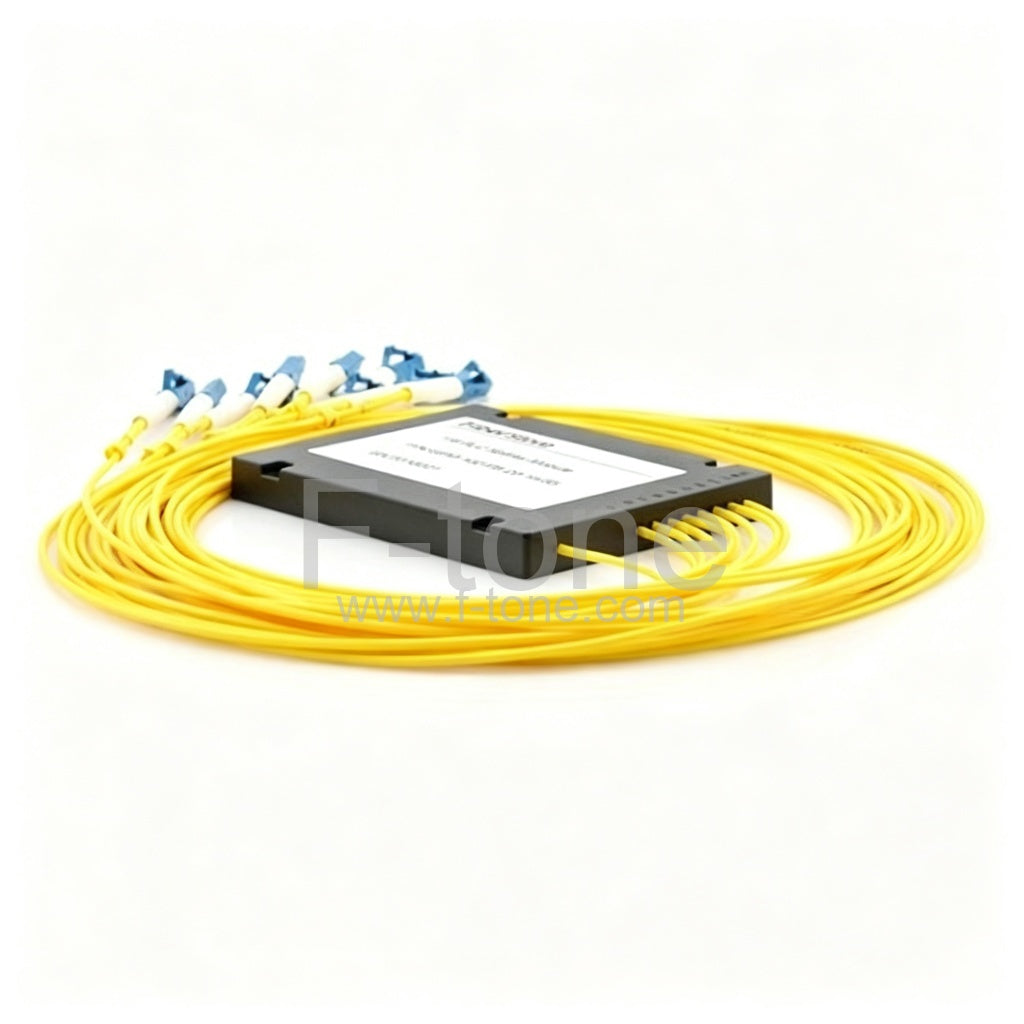 1x8 Fiber PLC Splitter with Plastic ABS Box Package