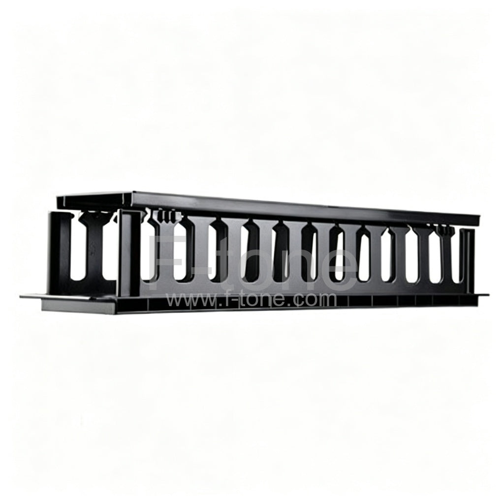 2 U Plastic Two Space Cable Management Panel