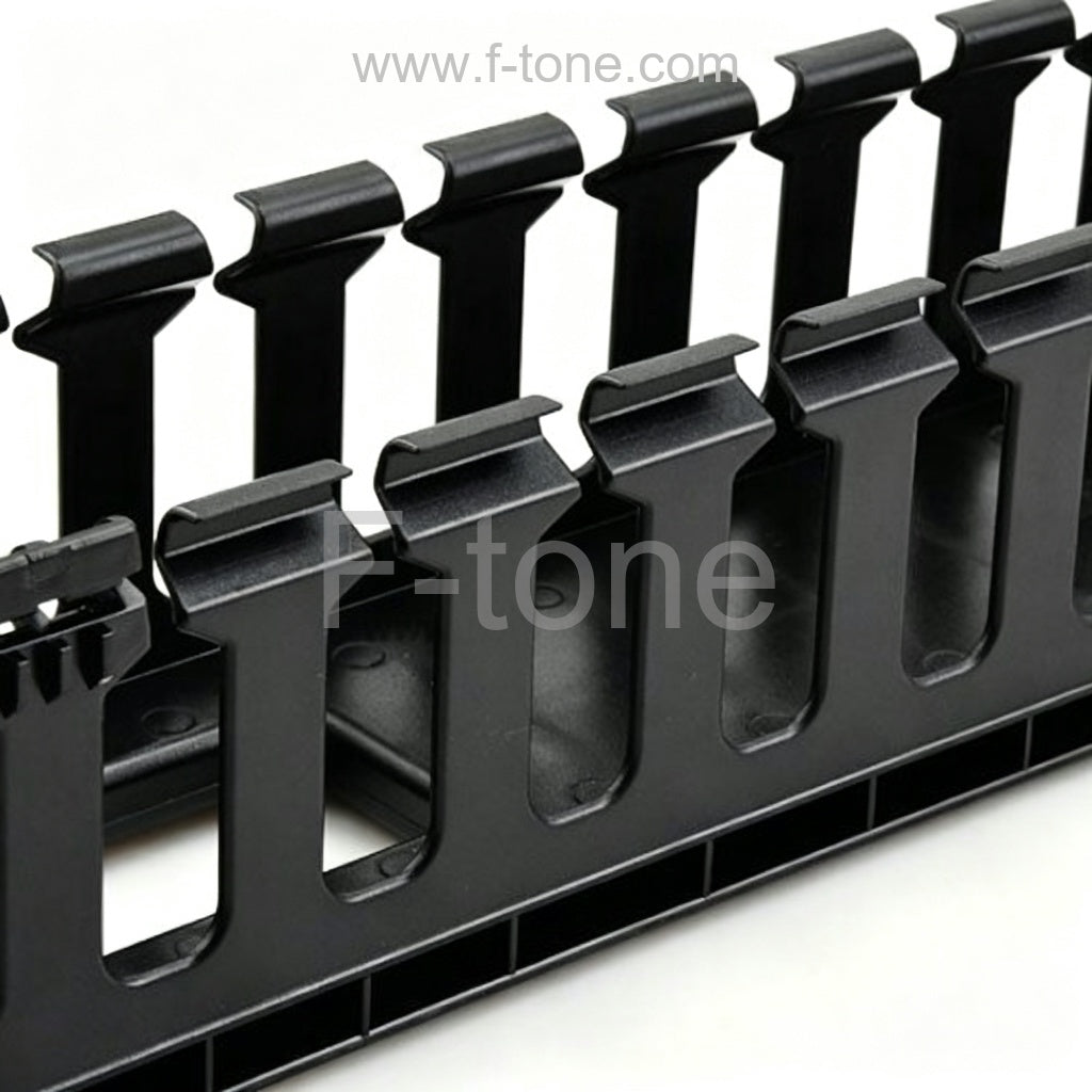 2 U Plastic Two Space Cable Management Panel