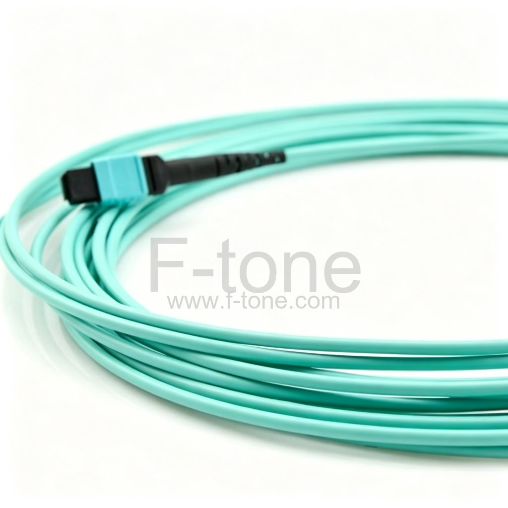 24 Fibers OM3 Multimode 24 Strands MTP Harness Cable 3.0mm LSZH/Riser