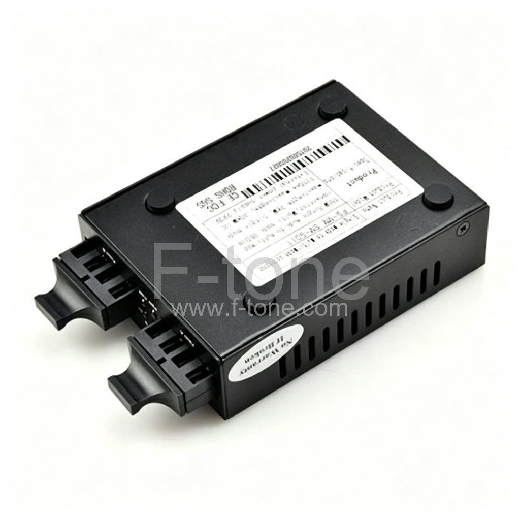 2km/40km 850nm/1310nm SFP Gig E SingleMode to Multimode Fiber Media Converter
