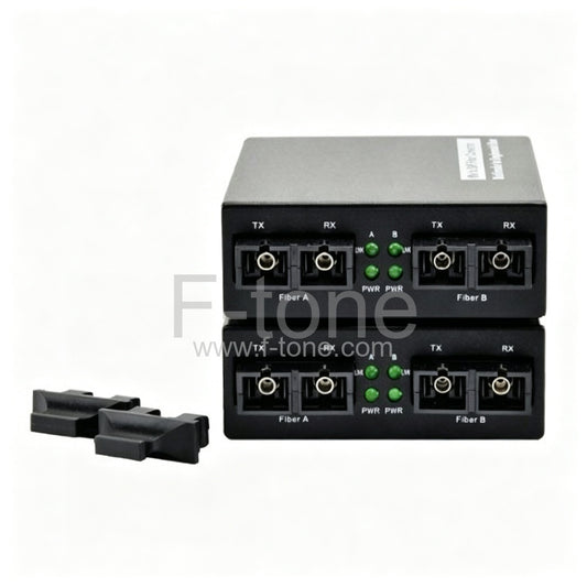 2km/60km 850nm/1310nm SFP 100M E SingleMode to Multimode Fiber Media Converter