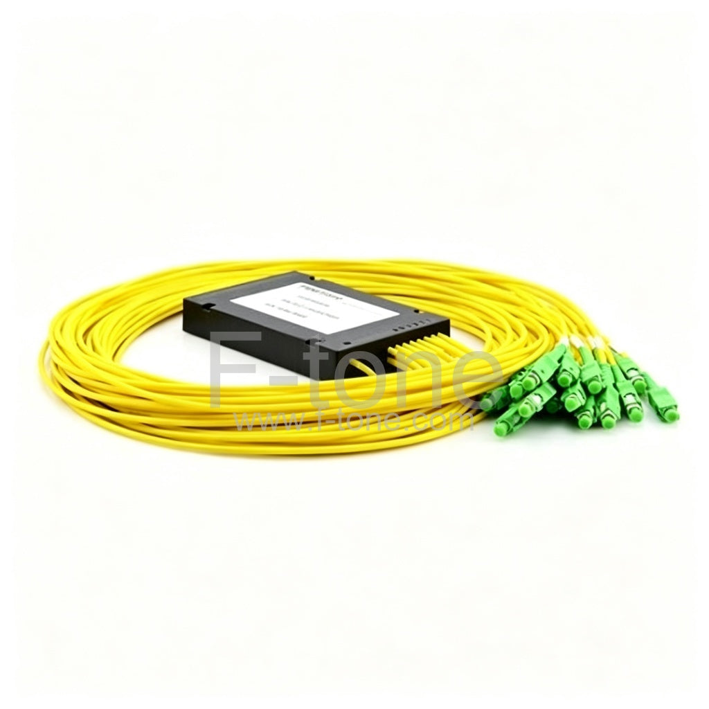 2x16 Fiber PLC Splitter with Plastic ABS Box Package