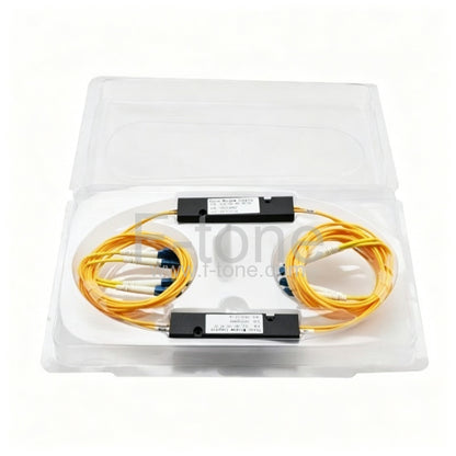 2x2 FBT Singlemode Three Window Fiber Splitter with ABS Box